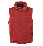 Red Hooded Gilet