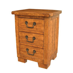 - El Paso 3 Drawer Bedside Cabinet