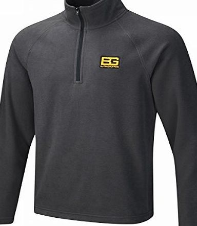 Craghoppers Mens Bear Grylls Core Half Zip Fleece - Black Pepper, Medium