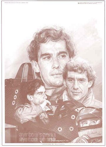 Craig Warwick Ayrton Senna Sepia Print