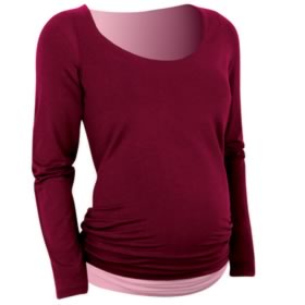 Crave Scoop Neck Double Layer Top