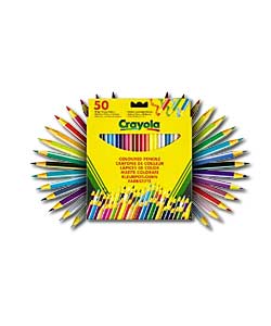 Crayola 50 Coloured Pencils