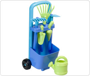 Rake and Hoe Trolley - Blue