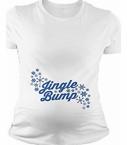 Crazy Dog Tshirts Womens Jingle Bump Maternity T Shirt Funny Xmas Pregnancy Tee L