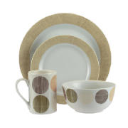 Creative Tops Bamboo Spots 16 Piece Dinner Set