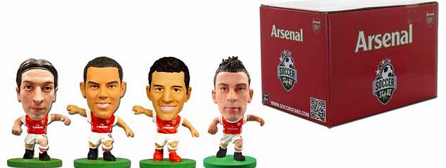 SoccerStarz Arsenal FC 4 Pack Blister Box A