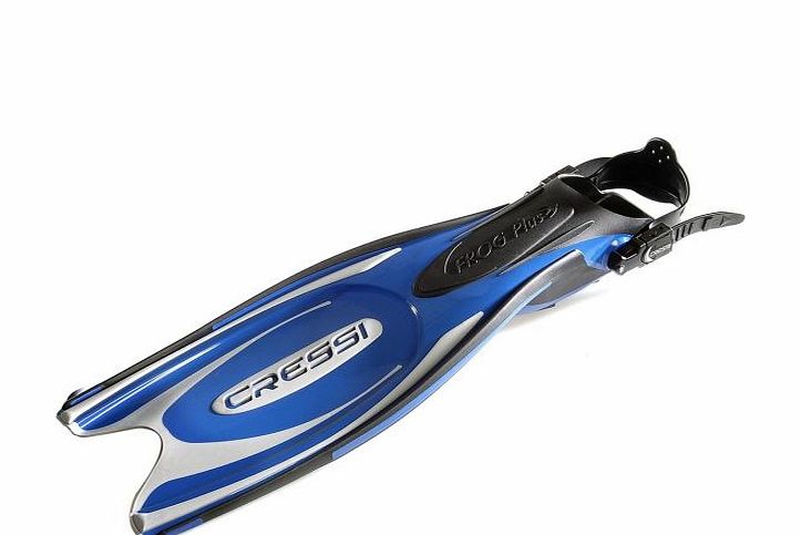 Cressi Frog Plus Fins - Blue/Silver