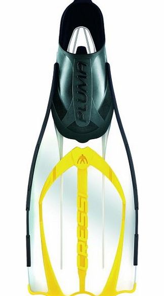 Cressi Pluma Fins - Clear/Yellow