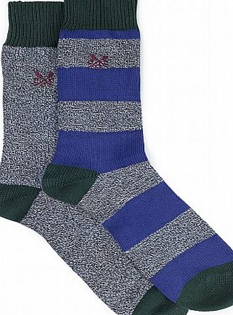 Crew Clothing 2 Pack - Stripe Twist Sock