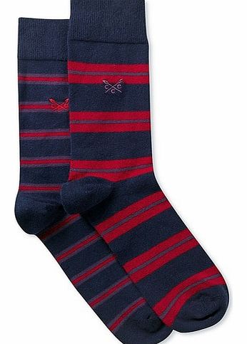 Crew Clothing 2 Pack Double Stripe Socks
