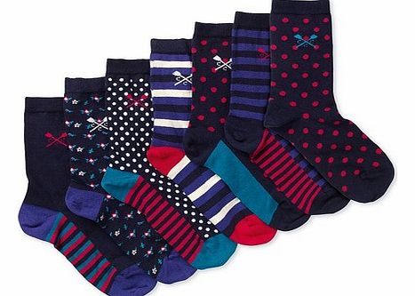 Crew Clothing 7 Pack Sock Set