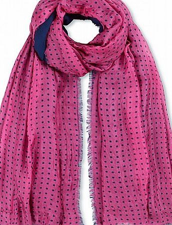 Crew Clothing Silk Spot Scarf