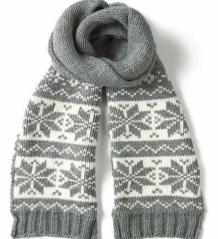 Crew Clothing Snowflake Scarf