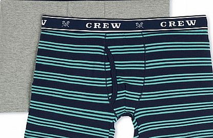 Crew Clothing Triple Stripe/Plain Boxer