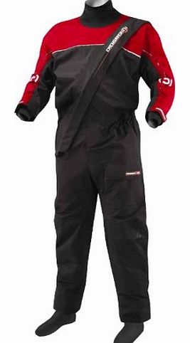 2013 Crewsaver Cirrus Drysuit + Free UnderFleece & Dry Bag in Black/RED 6515 Sizes- - Small