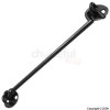 Black Malleable Iron Cabin Hook 10`