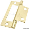 Electro Brassed Flush Hinge 50mm Pack