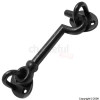 Malleble Iron Black Cabin Hook 102mm