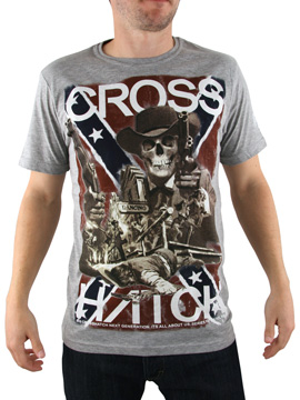 Grey Rebel Skull T-Shirt