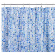 Patterned Vinyl Shower Curtain Anti-Bac