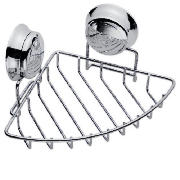 Twist & Lock Chrome Corner Soap Dish