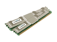 CRUCIAL 2x1GB DDR2 PC2-4200 CL=4 FULLY BUFFERED ECC DDR2-533 1.8V 128Meg x 72