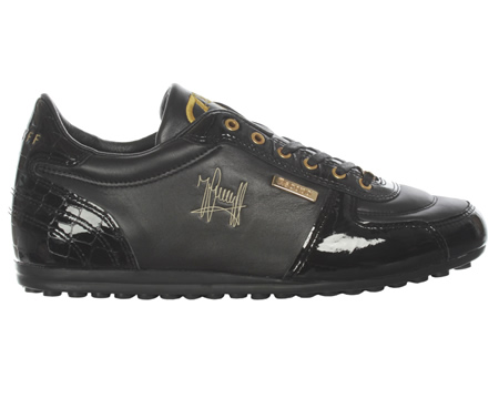 Cruyff Alano Black Leather Trainers