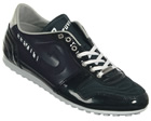 Cruyff Astro Navy/Black Leather Trainers