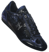 Cruyff Recopa Classic True Blue and Black Trainers