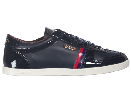 Cruyff Pep Navy Leather Trainers