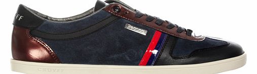 Cruyff Pep Navy Suede Trainers