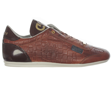 Cruyff Recopa Classic Cognac Leather Trainers