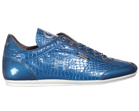 Cruyff Recopa Classic Flash Blue Leather Trainers