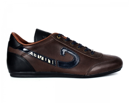 Vanenburg Dark Brown Leather Trainers