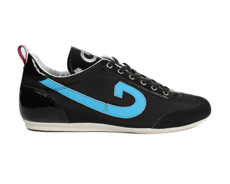 Cruyff Vicenzo Black/Blue Mesh Trainers