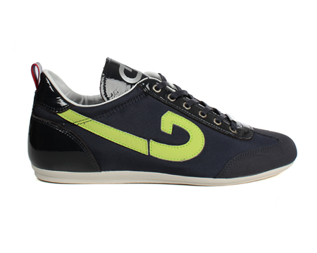 Cruyff Vicenzo Navy/Lime Green Mesh Trainers