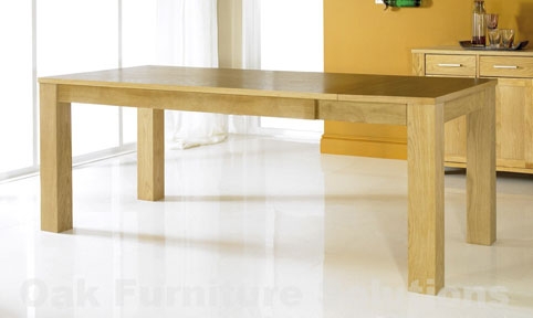 cuba Oak End Extension Table