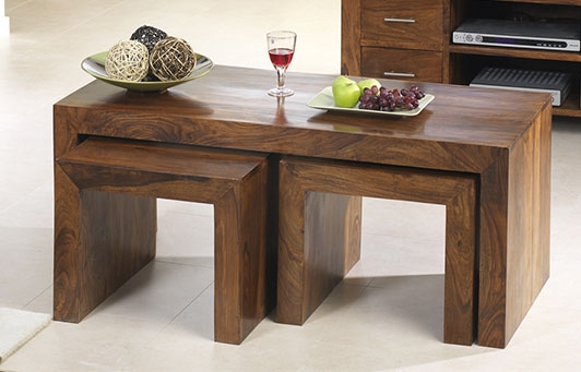 Cuba Sheesham Long John Coffee Tables