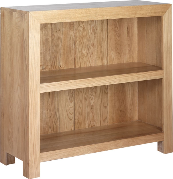 Cuba Solid Oak Low Bookcase