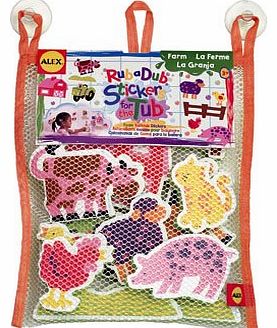 Alex Rub a Dub Farm Stickers for the Tub bath toy