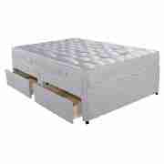 Latex Double 4 Drawer Divan Set