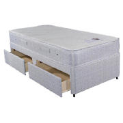 Visco Single 2 Drawer Divan Set