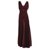 ESSENCE CHARMEUSE DRESS IN BURGUNDY