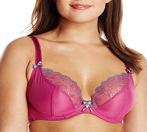 Curvy Kate Womens Dare Plunge Full Cup Everyday Bra, Purple (Boysenberry/Silver), 30H