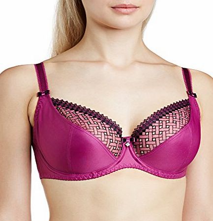 Curvy Kate Womens Gia Balcony Full Cup Everyday Bra, Purple (Boysenberry/Black), 44G