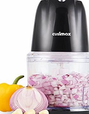 Cusimax 260W Food Chopper, 500ml Stainless Steel Blades Mini Food Processor, CMMC-260B, Black