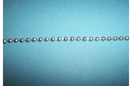 VERTICAL BLIND METAL NICKEL 2MM BALL CHAIN - SOLD BY THE METRE