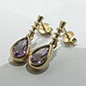 Handmade Amethyst Earrings