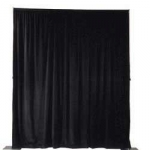 Black Velour Drapery Kit
