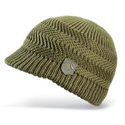 Kinked Visor Beanie - Army Green